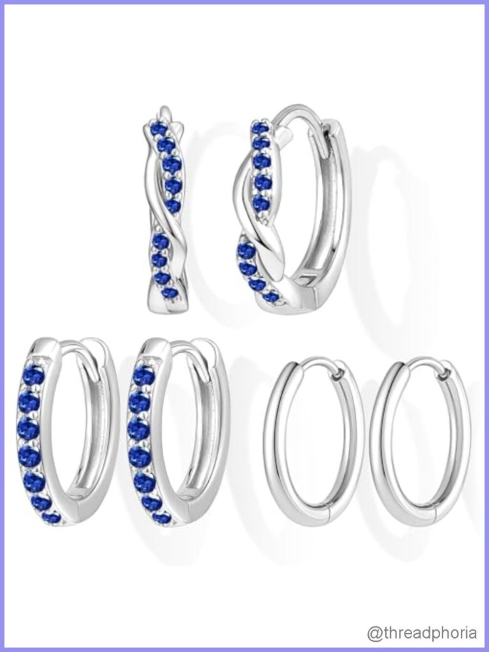 14K Gold Plated Sterling Silver Huggie Hoop Earrings Set Hypoallergenic Dainty